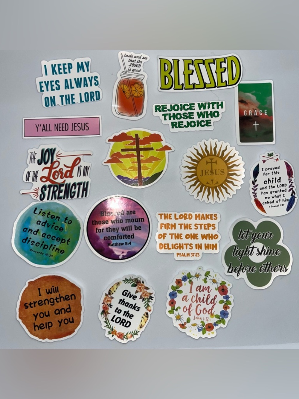 (2) FREE W/ BUNDLE OF 2+ ITEMS Christian Inspirational Stickers